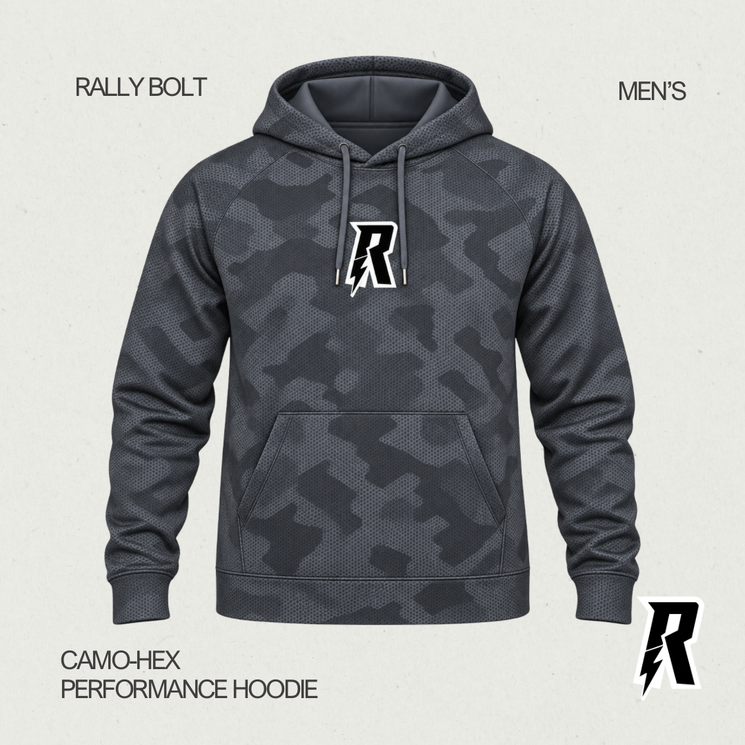 Rally Bolt CamoHex Men’s Performance Hoodie