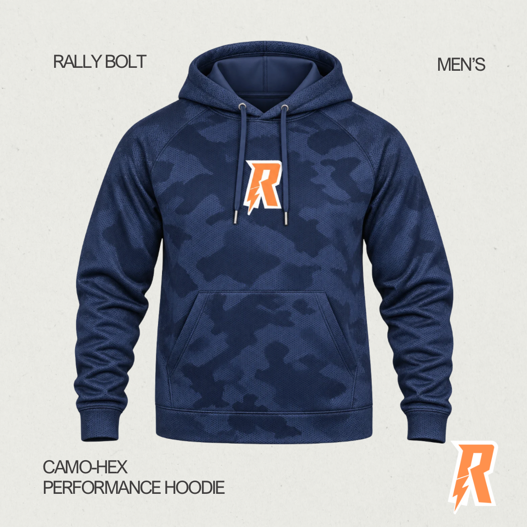 Rally Bolt CamoHex Men’s Performance Hoodie