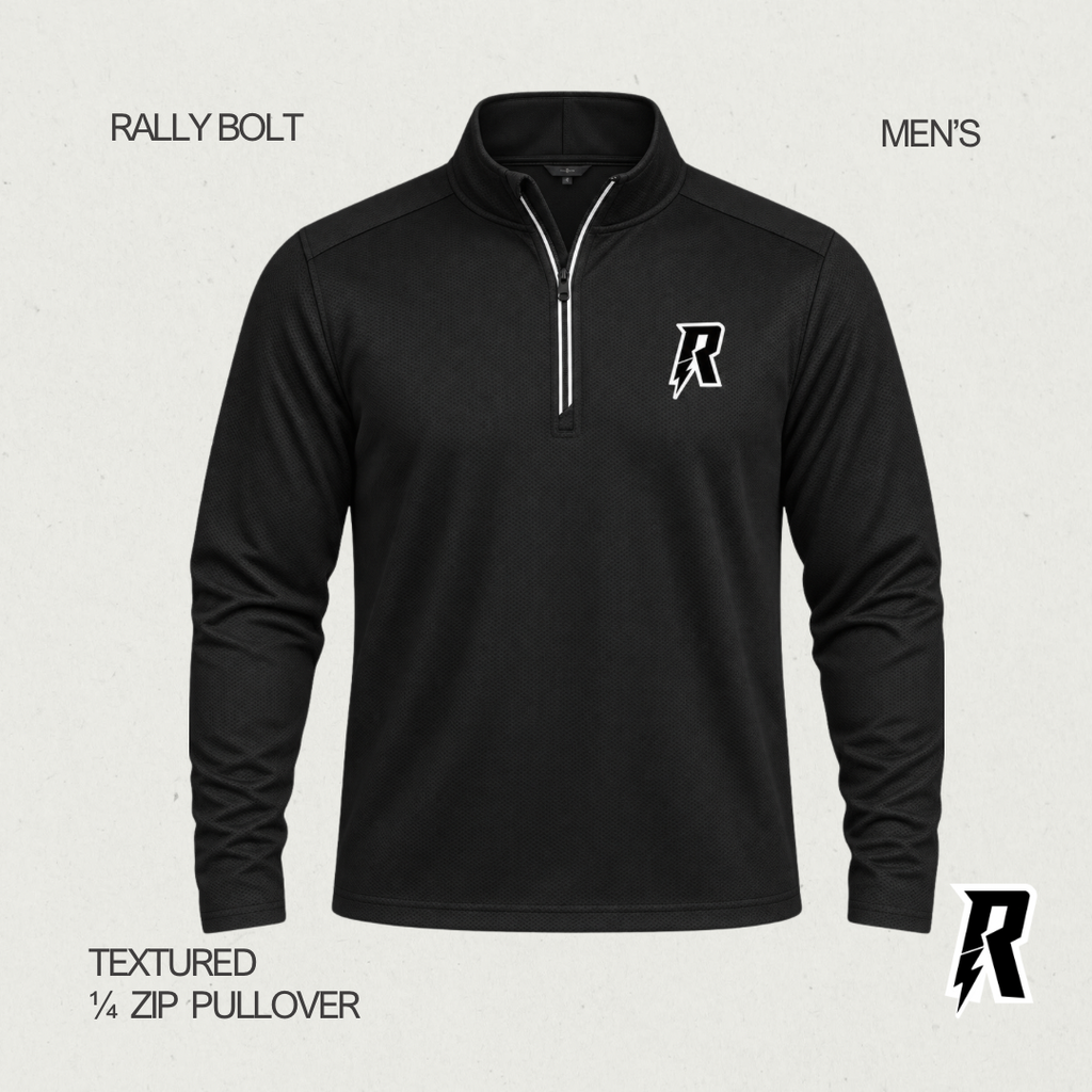 Rally Bolt Textured Men’s  1/4-Zip Pullover
