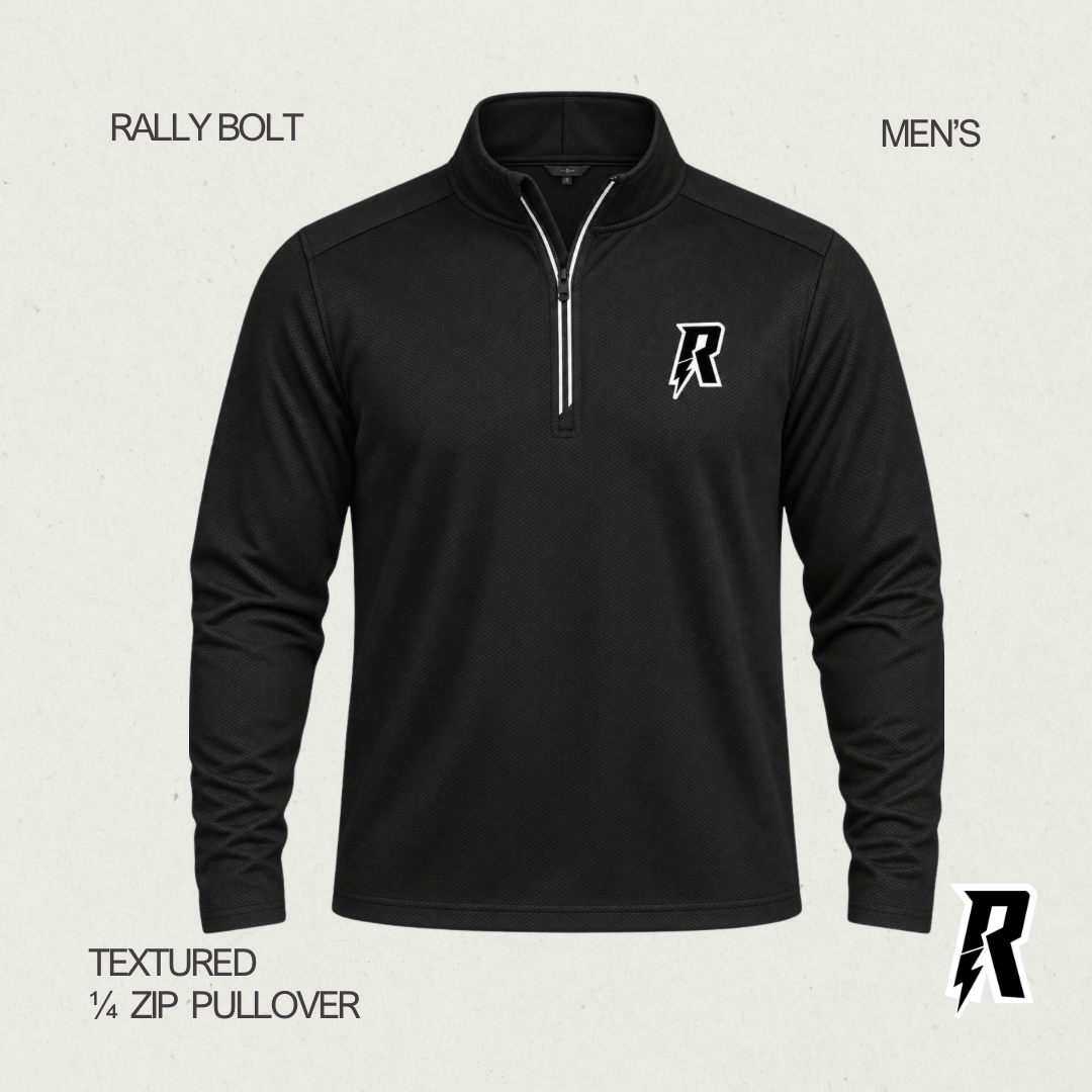 Rally Bolt Textured Men’s  1/4-Zip Pullover