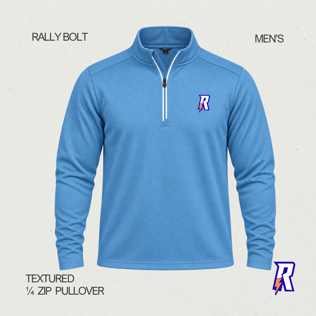 Rally Bolt Textured Men’s  1/4-Zip Pullover
