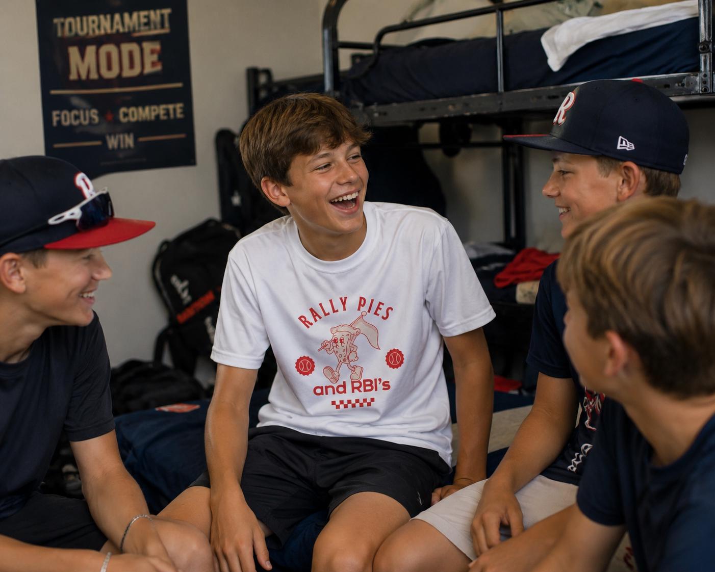 Rally Pies & RBI’s Youth Competitor Tee, by Rally Republic