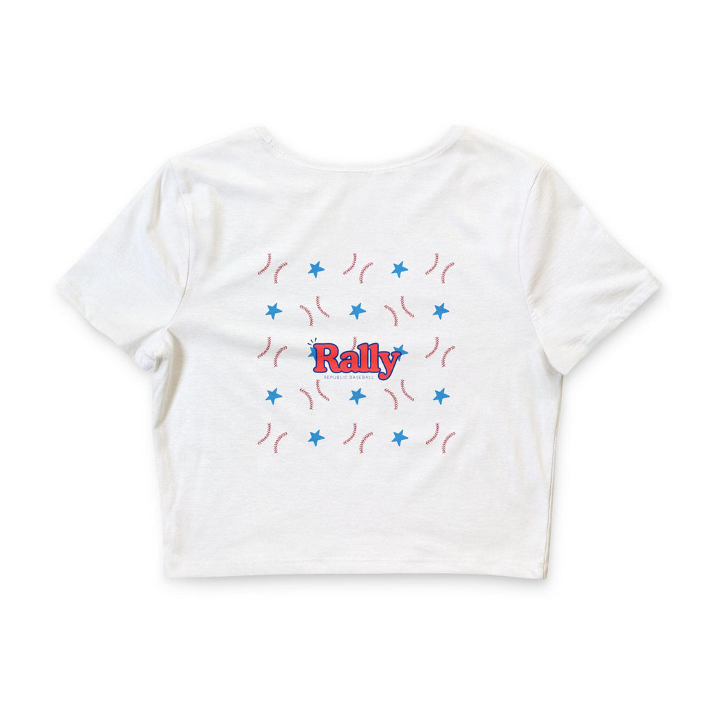 Star Spangled Rally Women’s Crop Tee, by Rally Republic