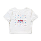 Star Spangled Rally Women’s Crop Tee, by Rally Republic