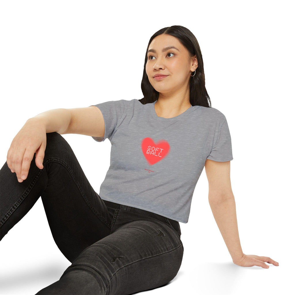 Softball Love Crop Top, by Rally Republic