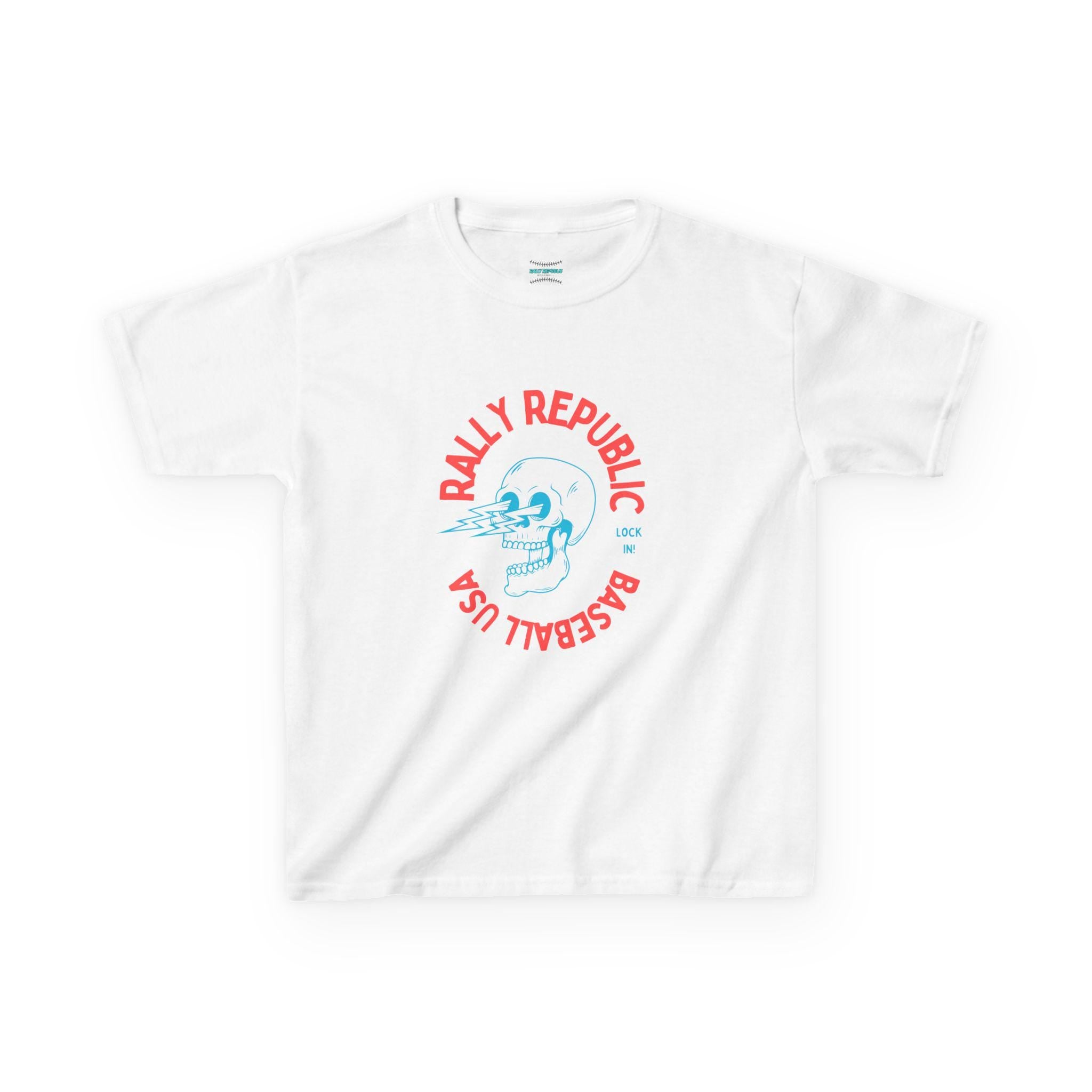 Rally Republic Baseball Lock In Kids Tee (red)