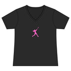 Rally Girl Signature Hitter Performance V-Neck Tee, by Rally Republic
