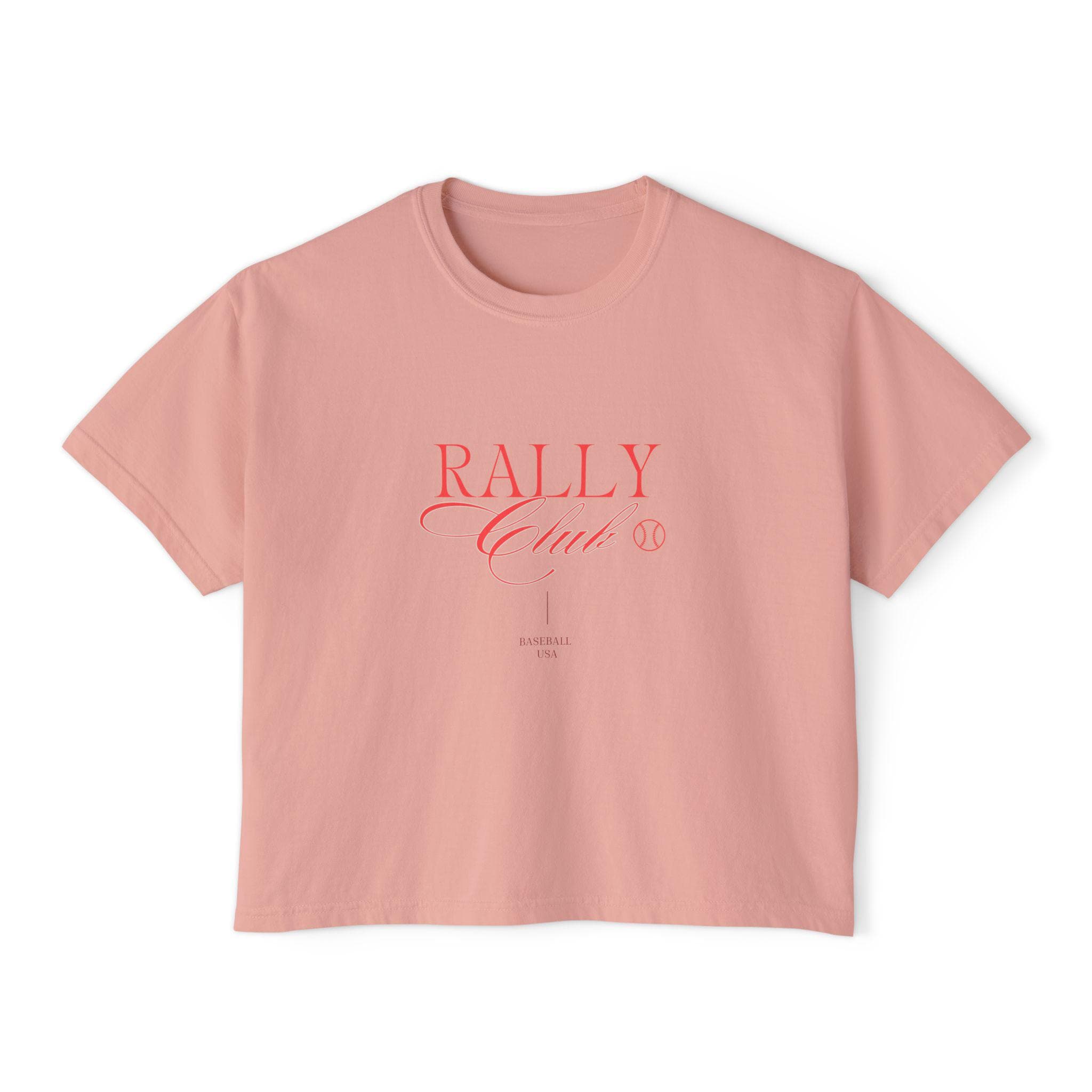 Rally Club Baseball Women's Boxy Tee, by Rally Republic