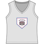 Walk Up Mom Energy Women's Sleeveless Competitor V-Neck Tee, by Rally Republic