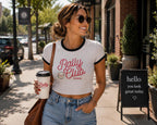 Rally Club Women's Ringer Tee, by Rally Republic