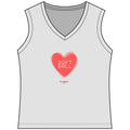 Softball Love Women's Sleeveless Competitor V-Neck Tee, by Rally Republic