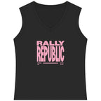 RallyGirl Play In The USA Women's Sleeveless Competitor V-Neck Tee, by Rally Republic