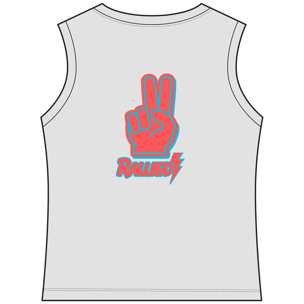 Rally Shades Women's Sleeveless Competitor V-Neck Tee, by Rally Republic