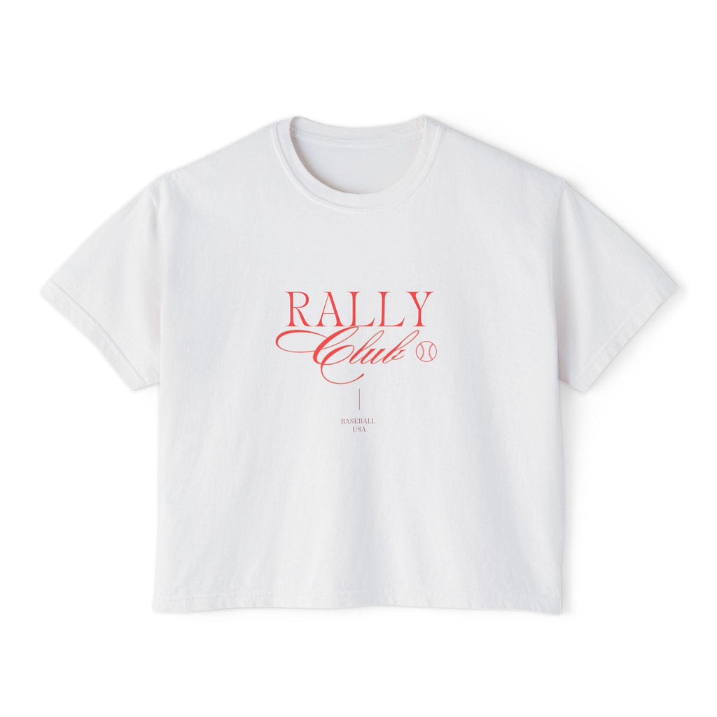 Rally Club Baseball Women's Boxy Tee, by Rally Republic