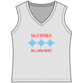 Ball Mom Energy Women's Sleeveless Competitor V-Neck Tee, by Rally Republic