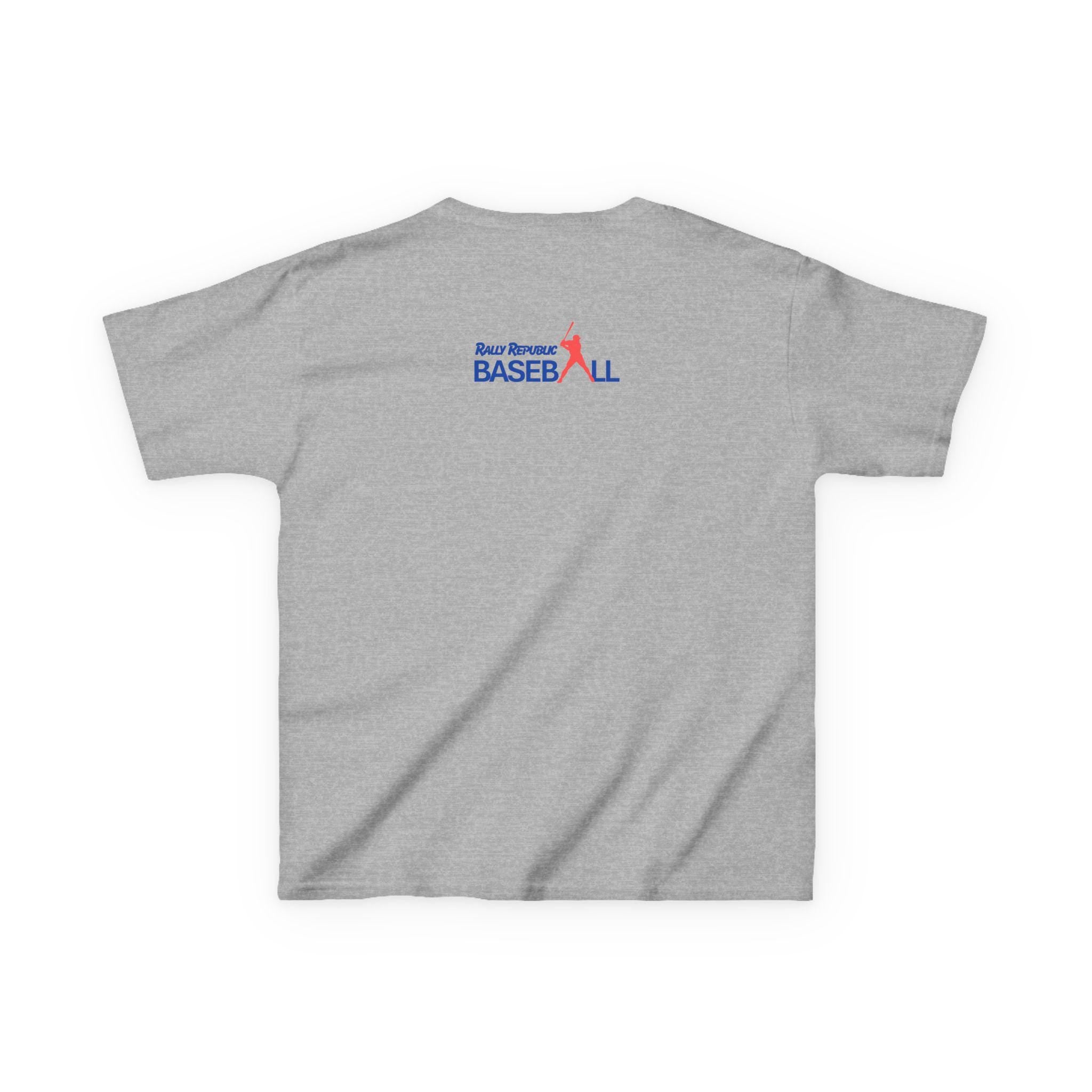 Rally Republic Baseball Lock In Kids Tee (red)