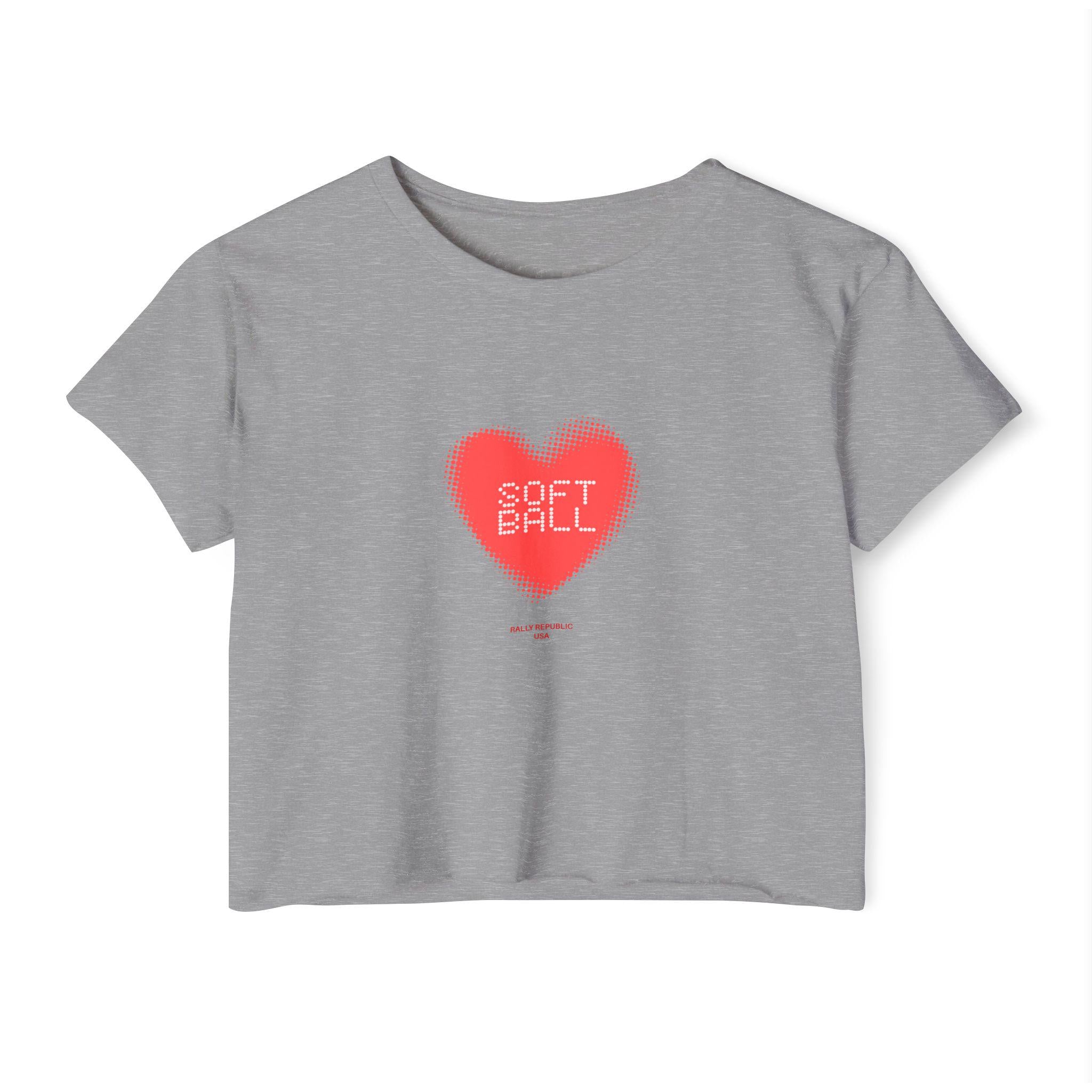 Softball Love Crop Top, by Rally Republic
