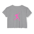 Rally Girl Signature Hitter Crop Top Tee, by Rally Republic
