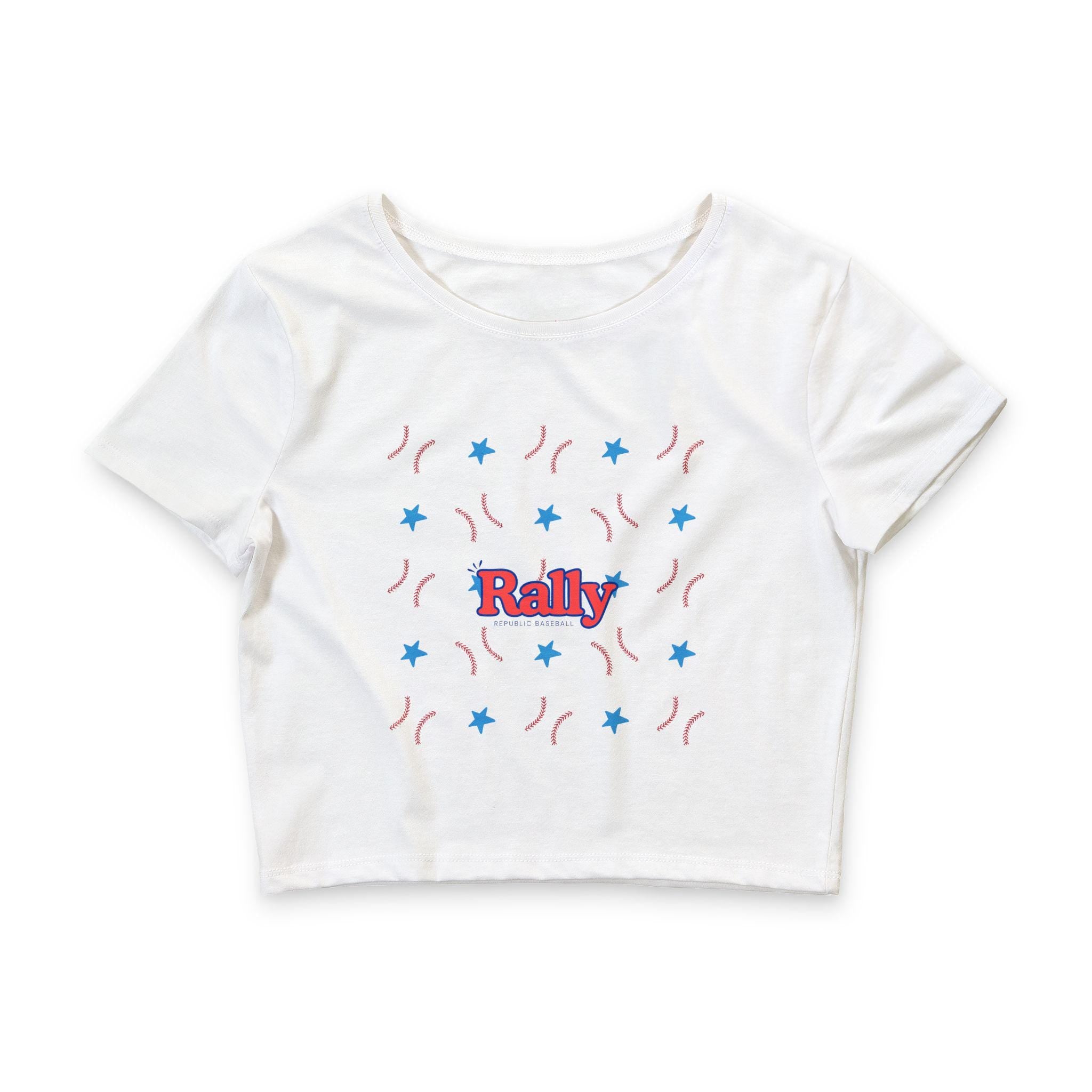 Star Spangled Rally Women’s Crop Tee, by Rally Republic