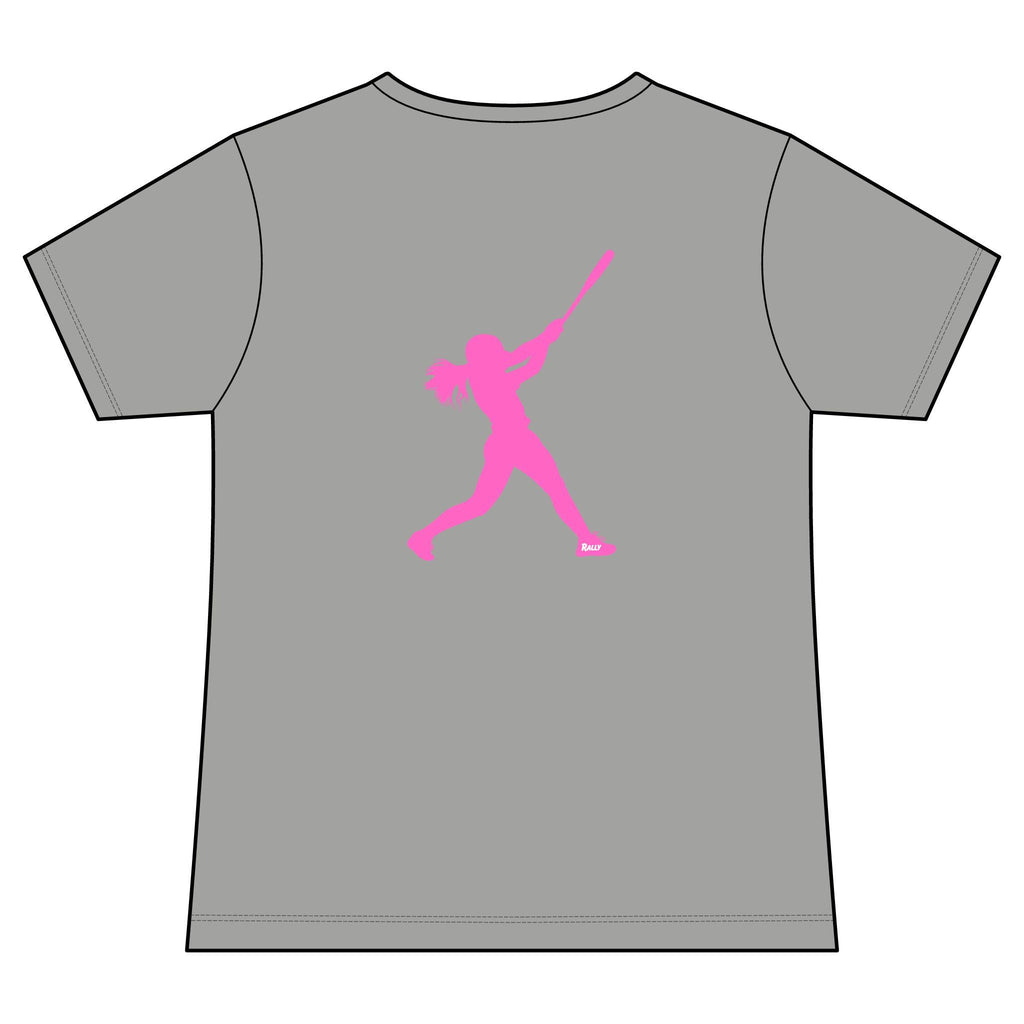 Rally Girl Signature Hitter Performance V-Neck Tee, by Rally Republic