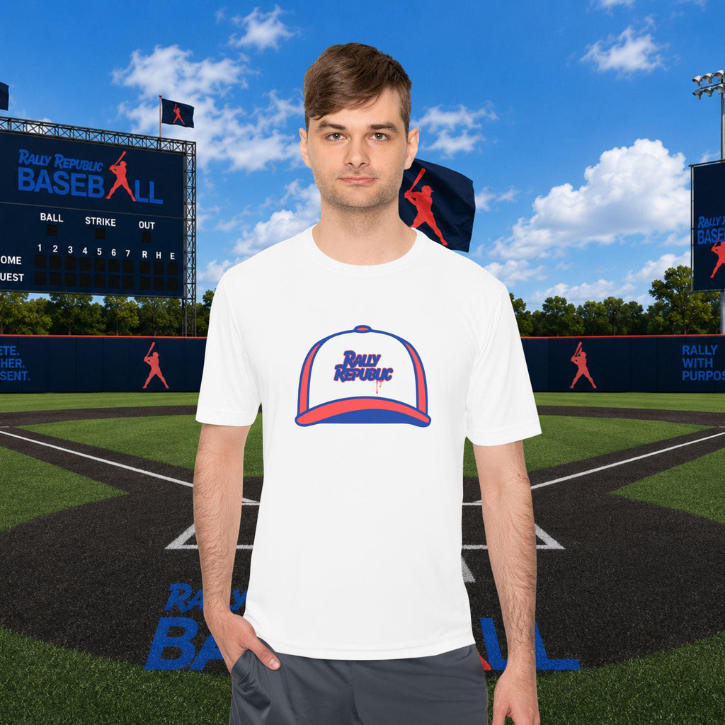 Rally Cap Adult Competitor Tee, by Rally Republic