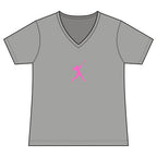 Rally Girl Signature Hitter Performance V-Neck Tee, by Rally Republic