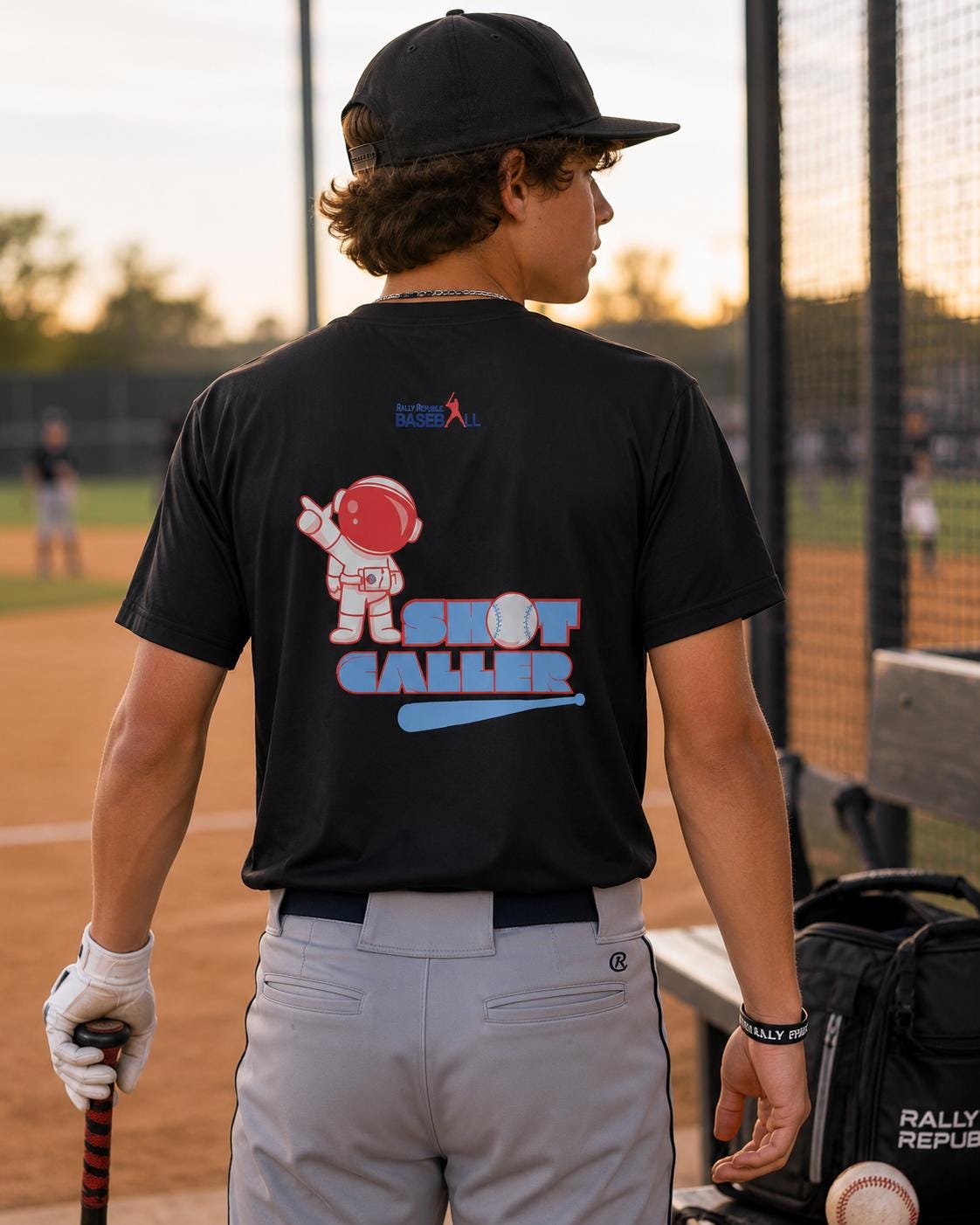 Moon Shot Caller Youth Competitor Tee, by Rally Republic