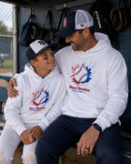 Summer Splash Adult Baseball Hoodie, by Rally Republic
