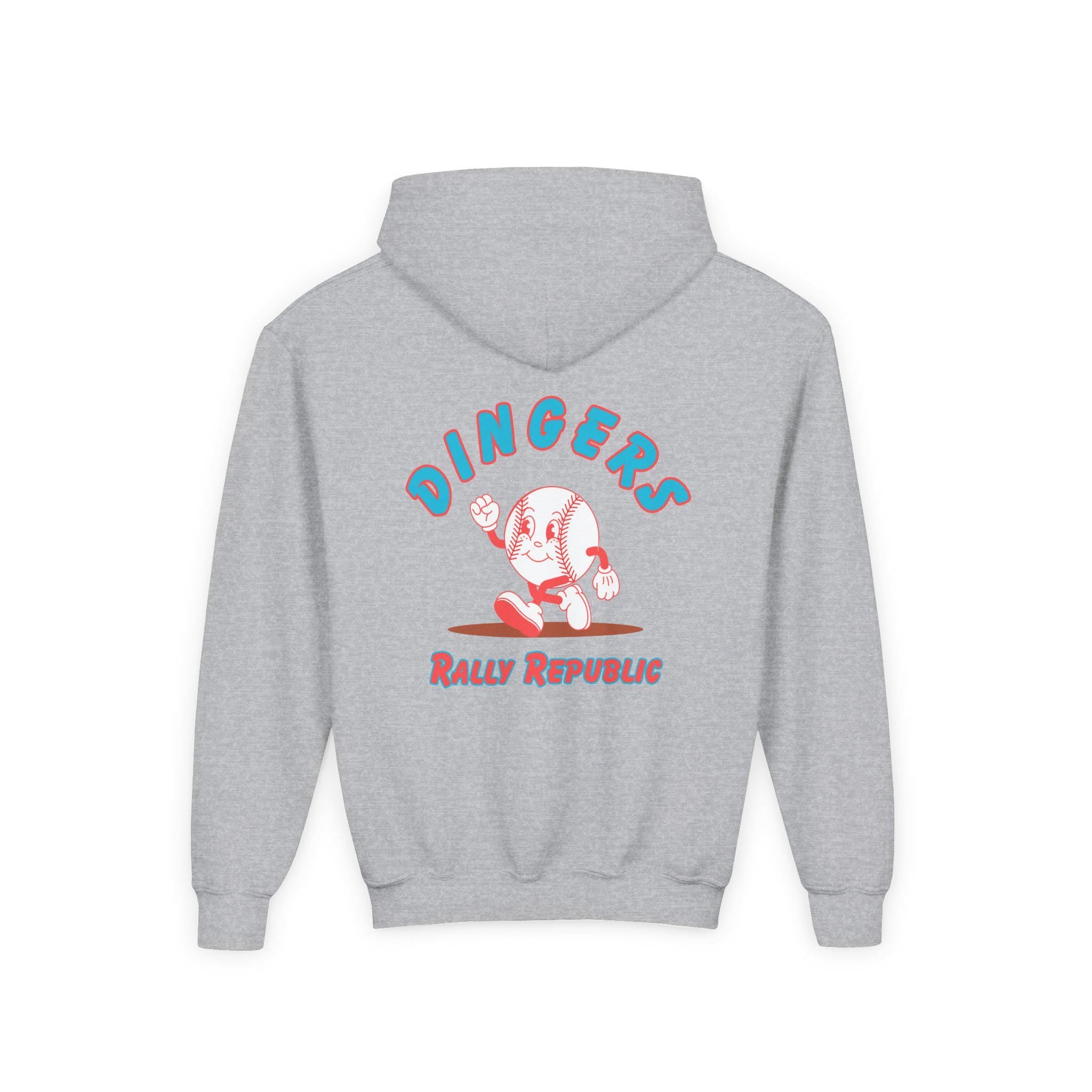 Dingers Youth Hoodie, by Rally Republic