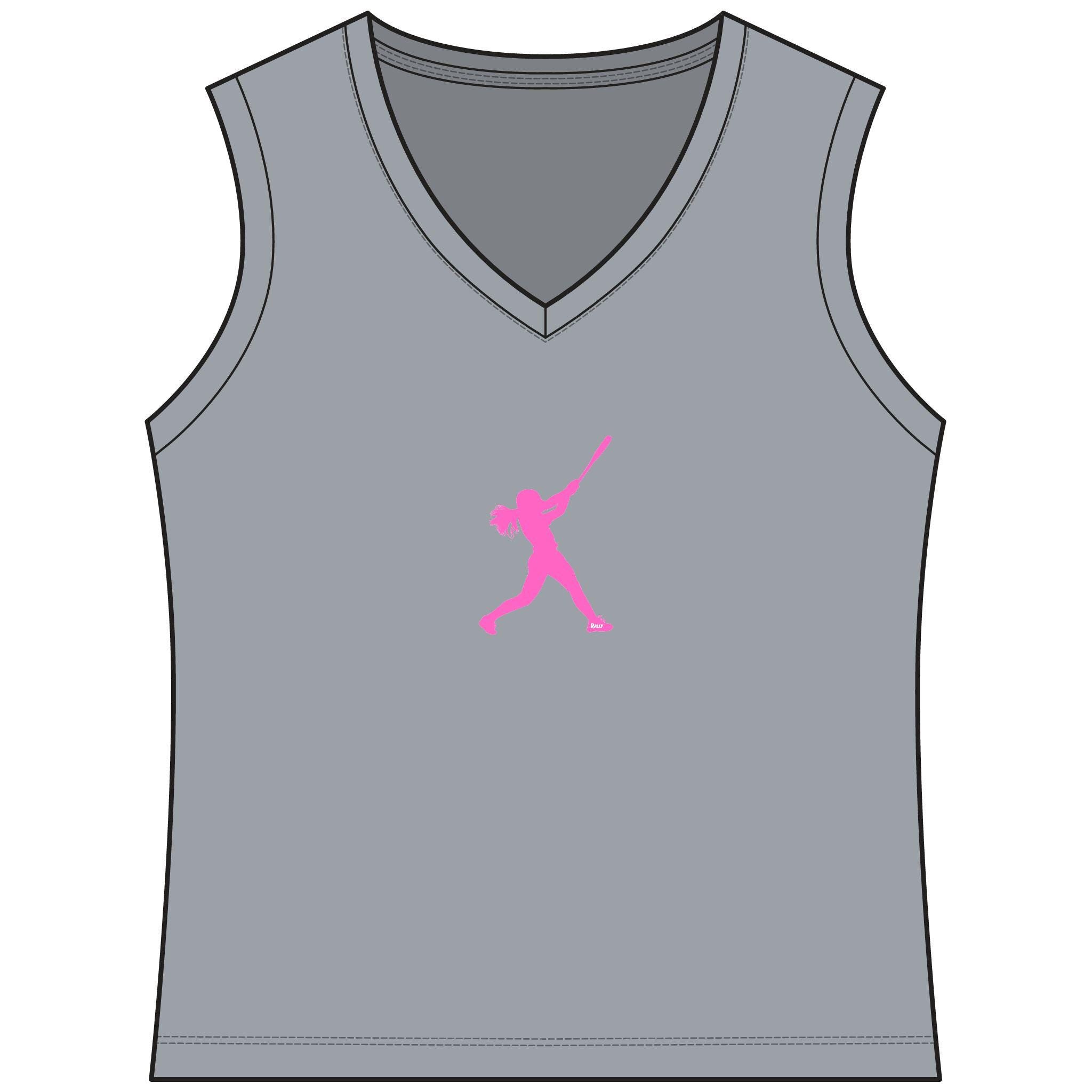 Rally Girl Signature Hitter Sleeveless Performance Tee, by Rally Republic