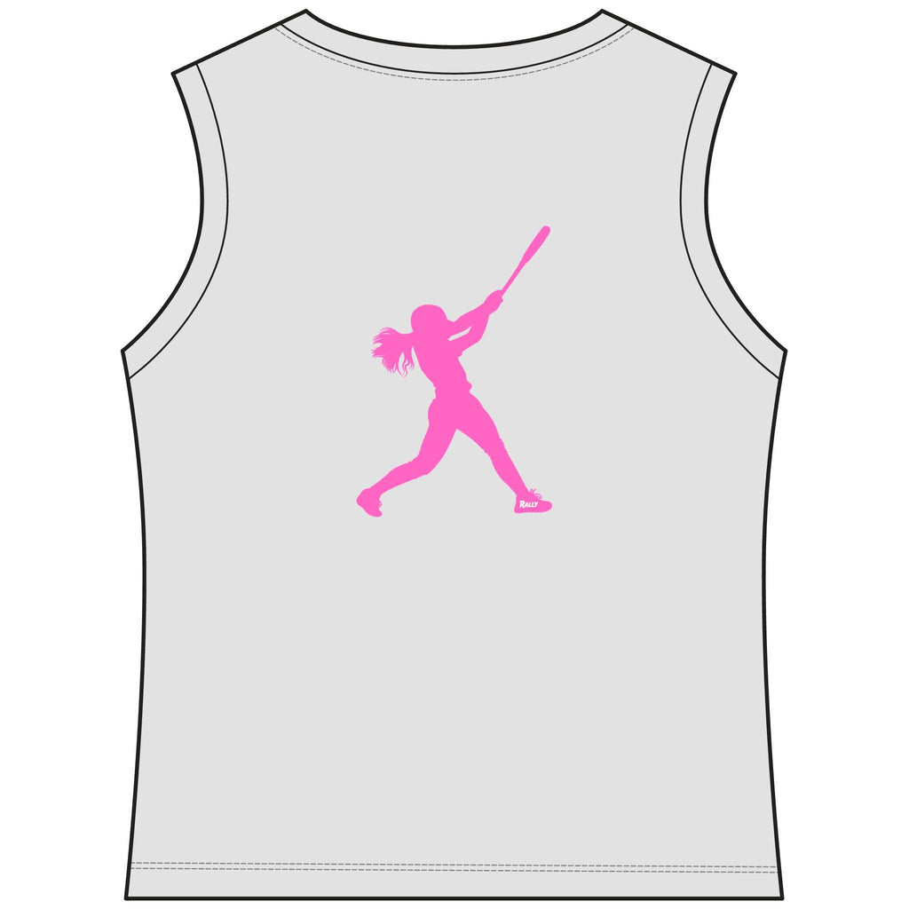 Rally Girl Signature Hitter Sleeveless Performance Tee, by Rally Republic