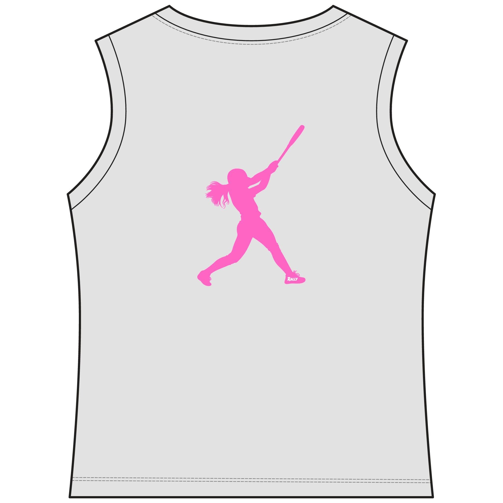 Rally Girl Signature Hitter Sleeveless Performance Tee, by Rally Republic