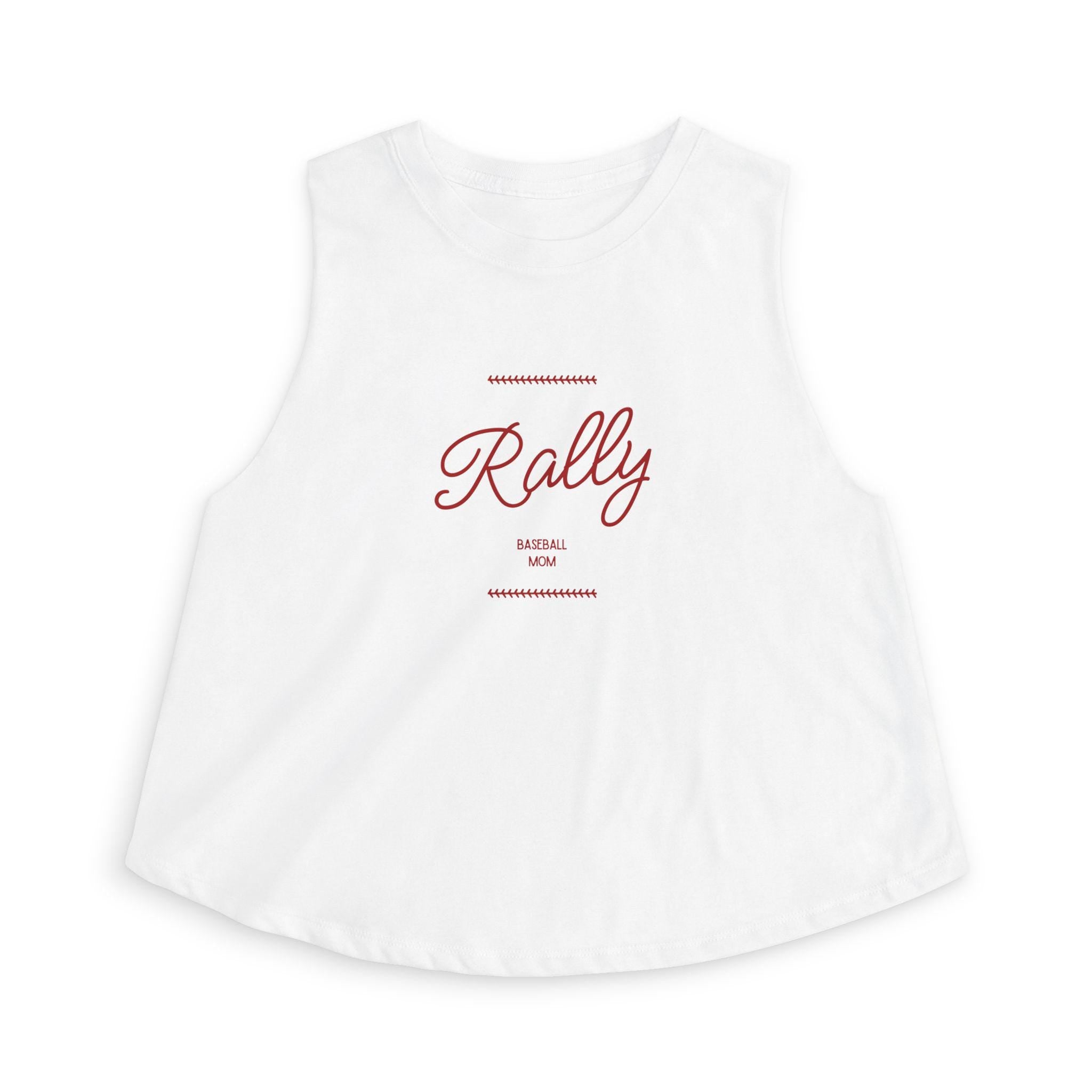 Rally Baseball Mom Crop Top | Athleisure Game Day Tank