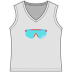 Rally Shades Women's Sleeveless Competitor V-Neck Tee, by Rally Republic