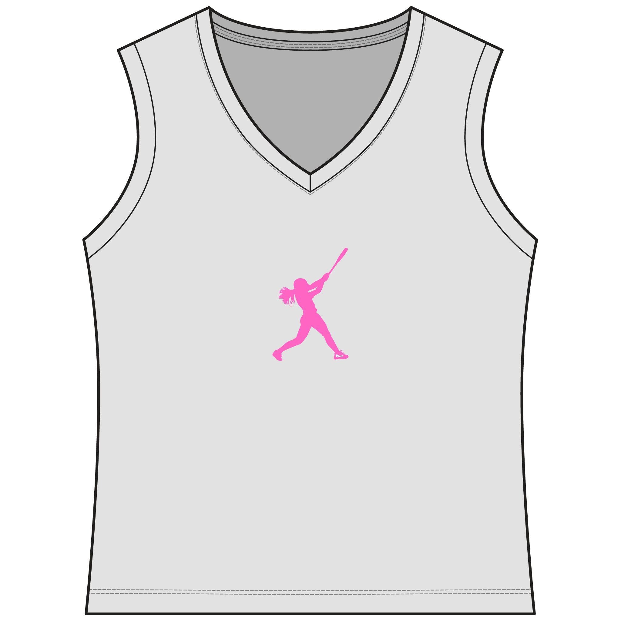 Rally Girl Signature Hitter Sleeveless Performance Tee, by Rally Republic