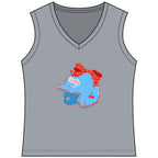 Rally Helmet Women's Sleeveless Competitor V-Neck Tee, by Rally Republic