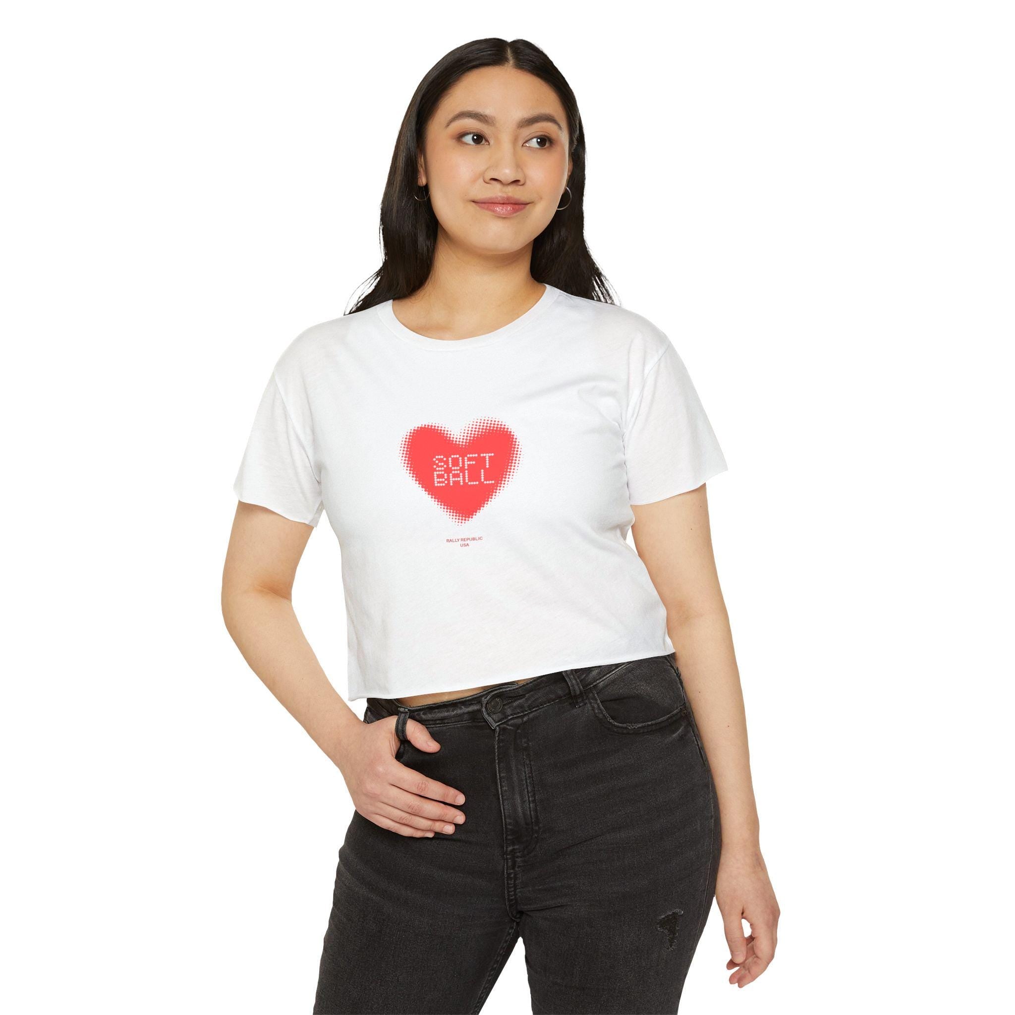 Softball Love Crop Top, by Rally Republic