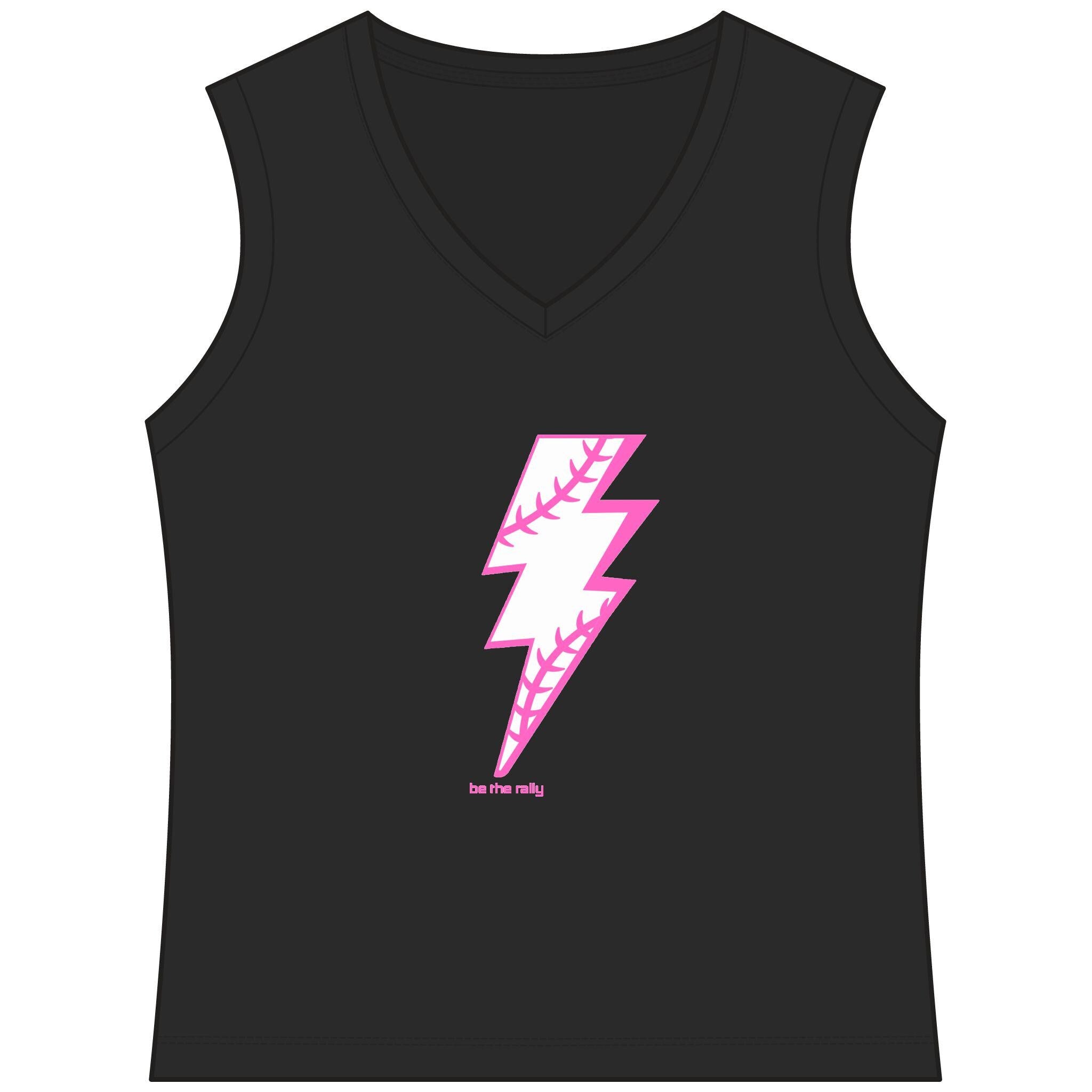 Be The Rally Women's Sleeveless Competitor V-Neck Tee, by Rally Republic