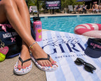 Softball Tournament Flip Flops, by Rally Republic