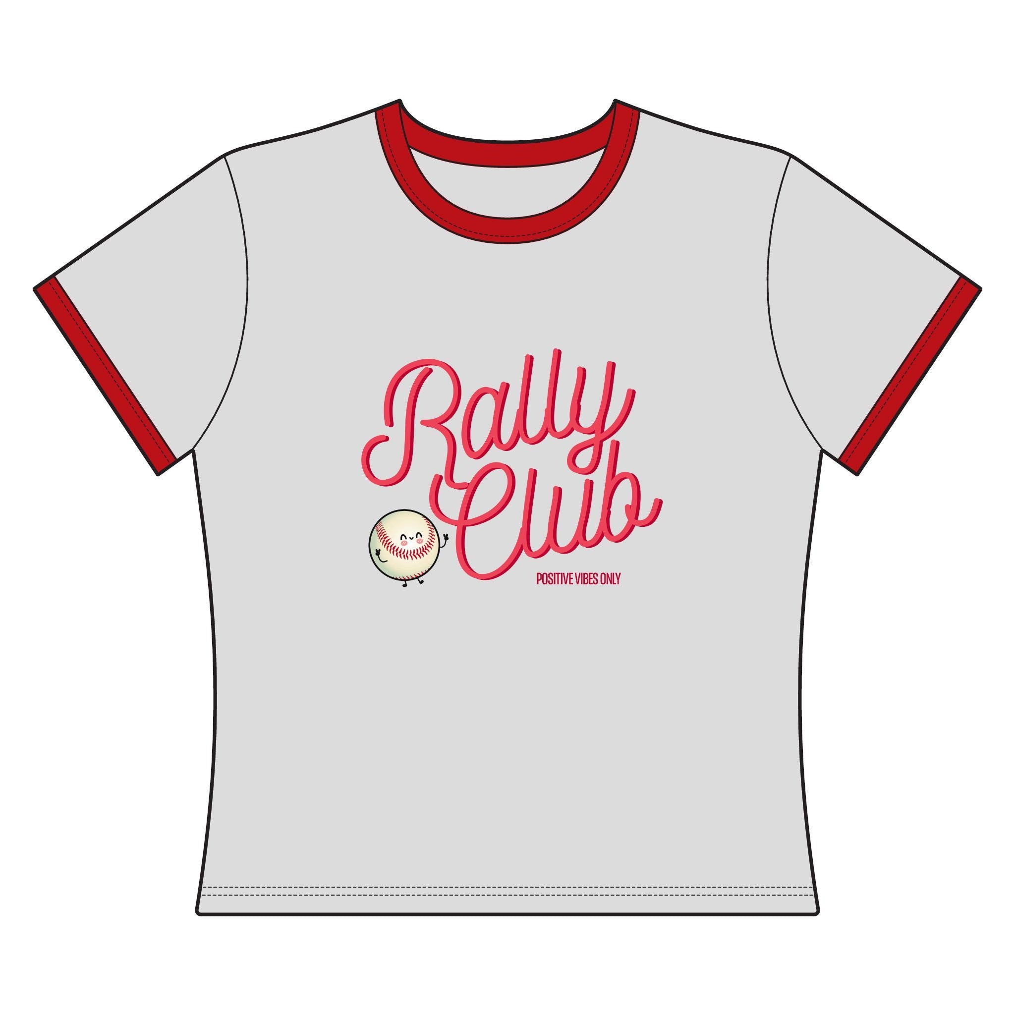 Rally Club Women's Ringer Tee, by Rally Republic