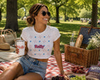 Star Spangled Rally Women’s Crop Tee, by Rally Republic