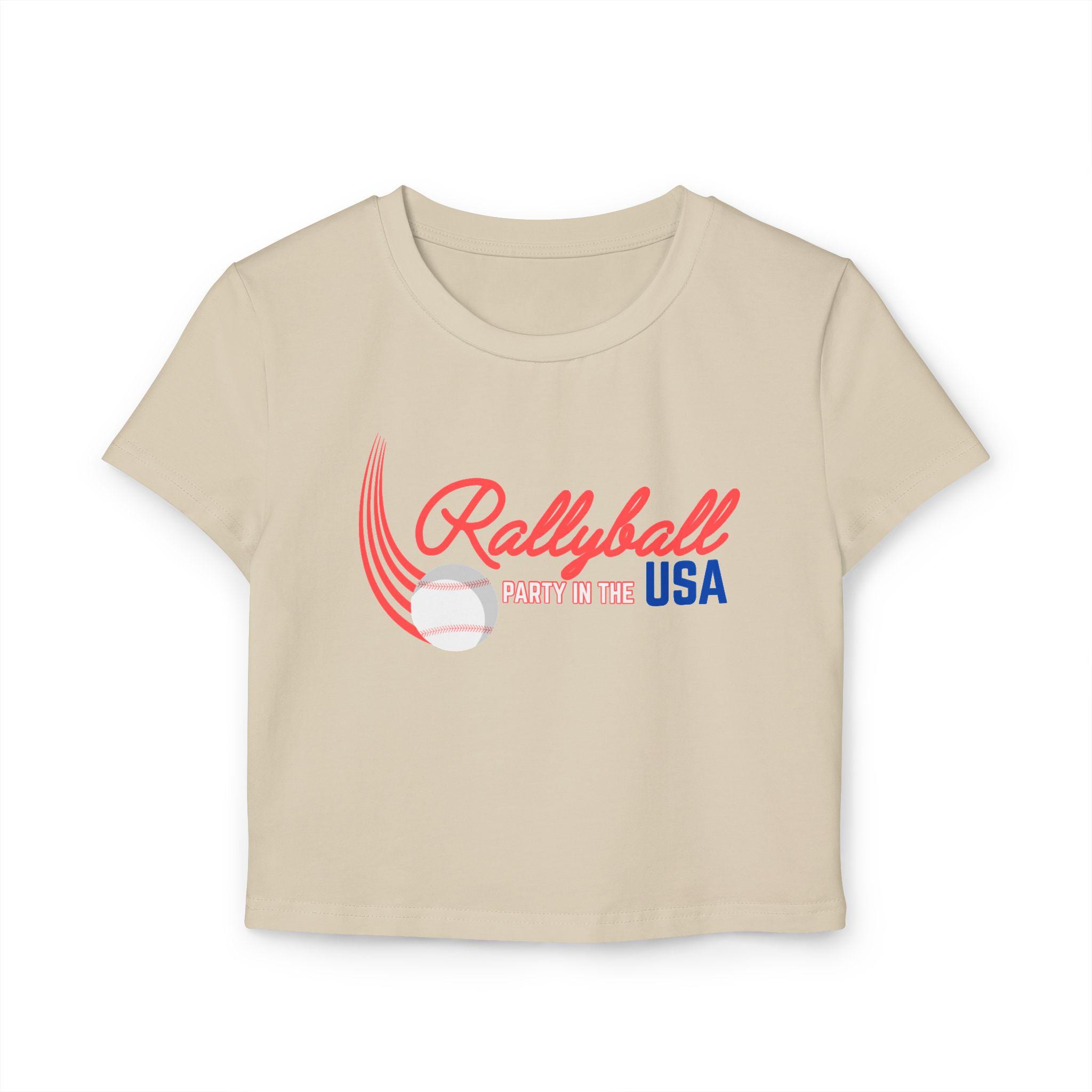 Rally in the USA Women's Baby Tee, by Rally Republic