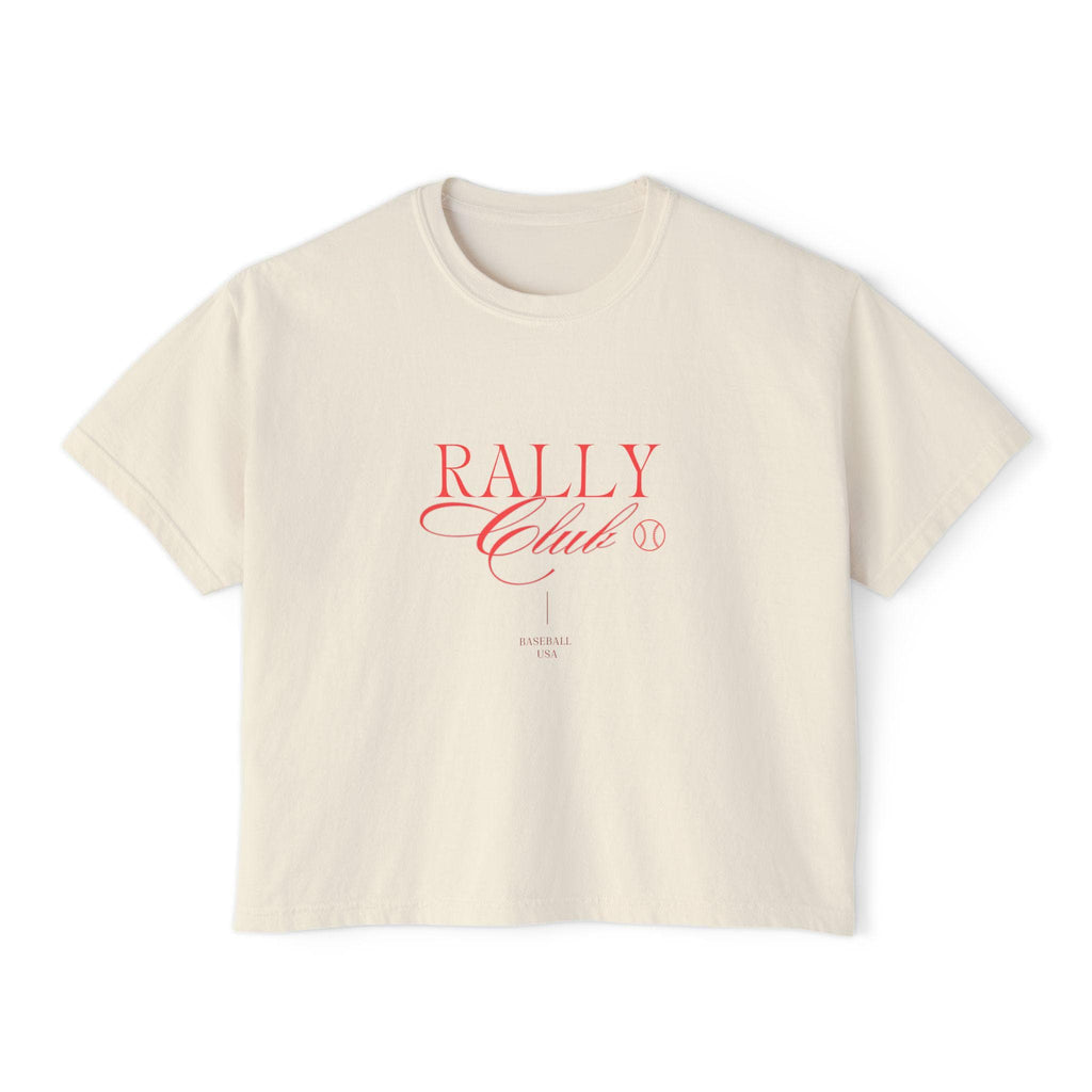 Rally Club Baseball Women's Boxy Tee, by Rally Republic