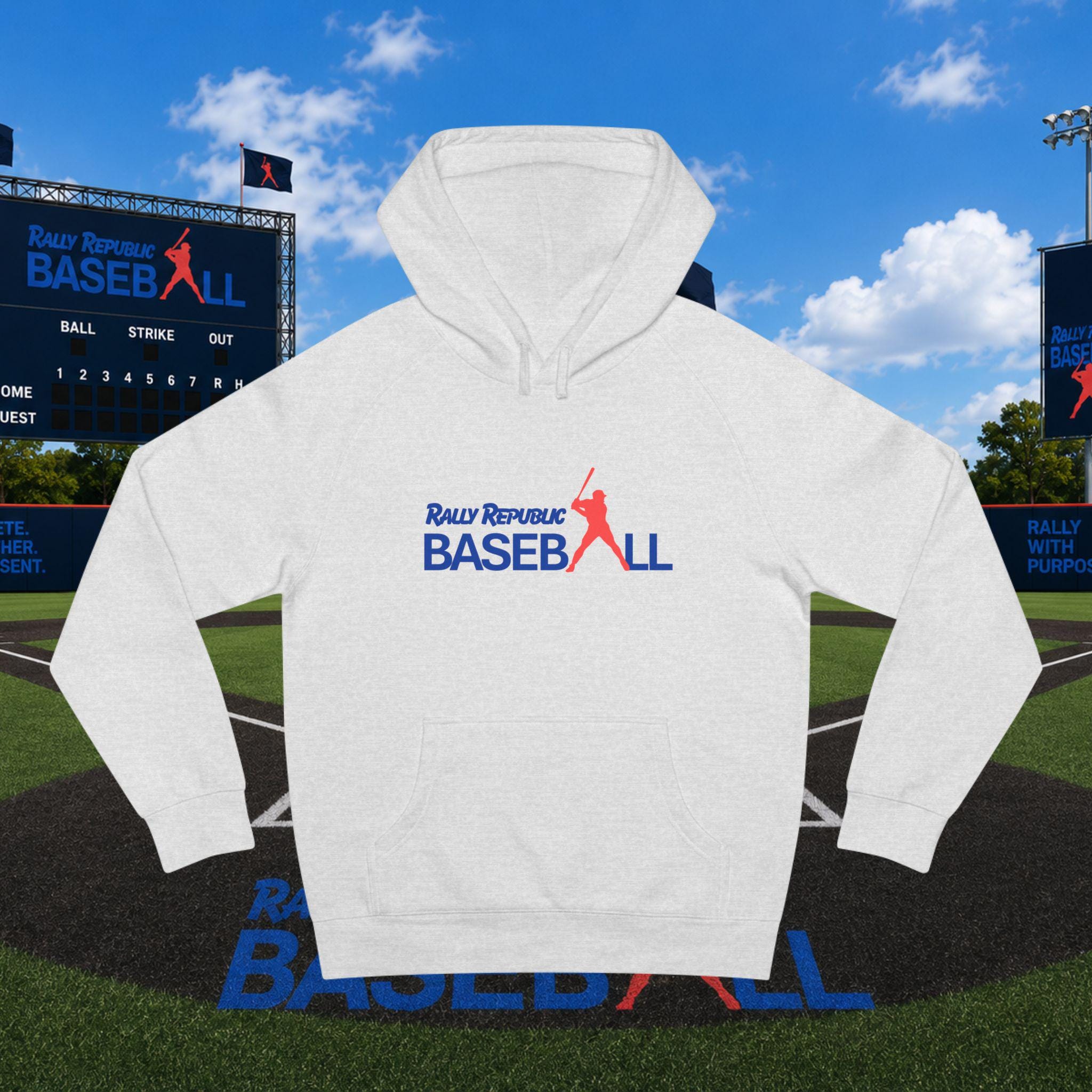Rally Republic Hitter Logo Adult Baseball Hoodie
